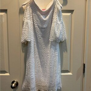 Lilly Pulitzer White Textured Mini Dress